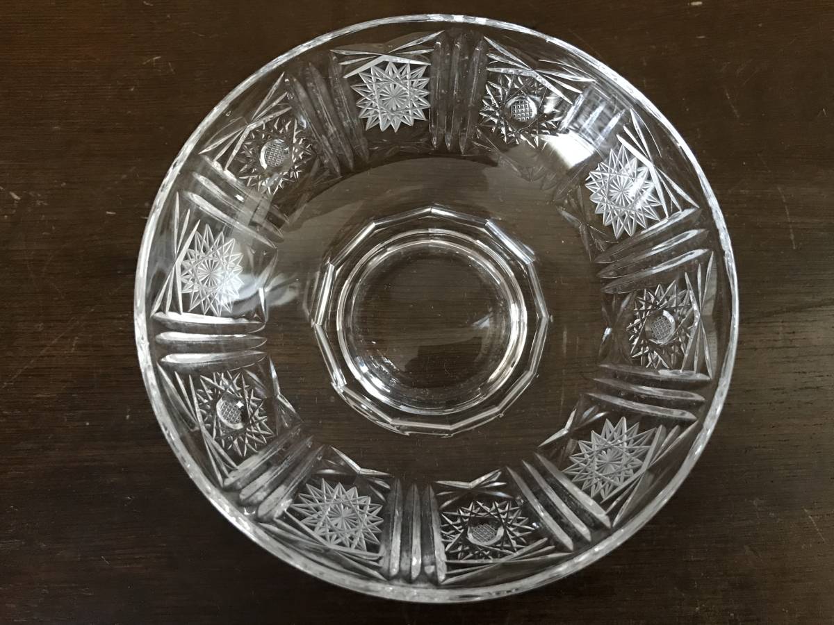 昭和レトロ　カットガラス　小皿　２皿セット_画像3