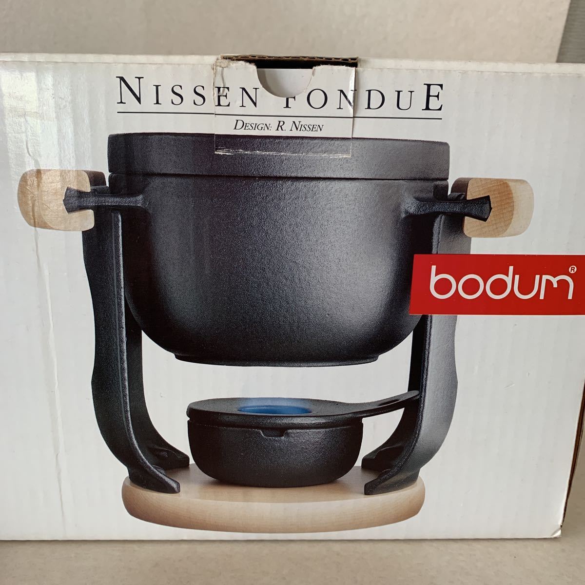 レア！希少品！■bodum ボダム　鋳鍋　フォンデュ鍋　NISSEN FONDUE アヒージョなど■鋳物　アンティーク　ヴィンテージ　インテリア