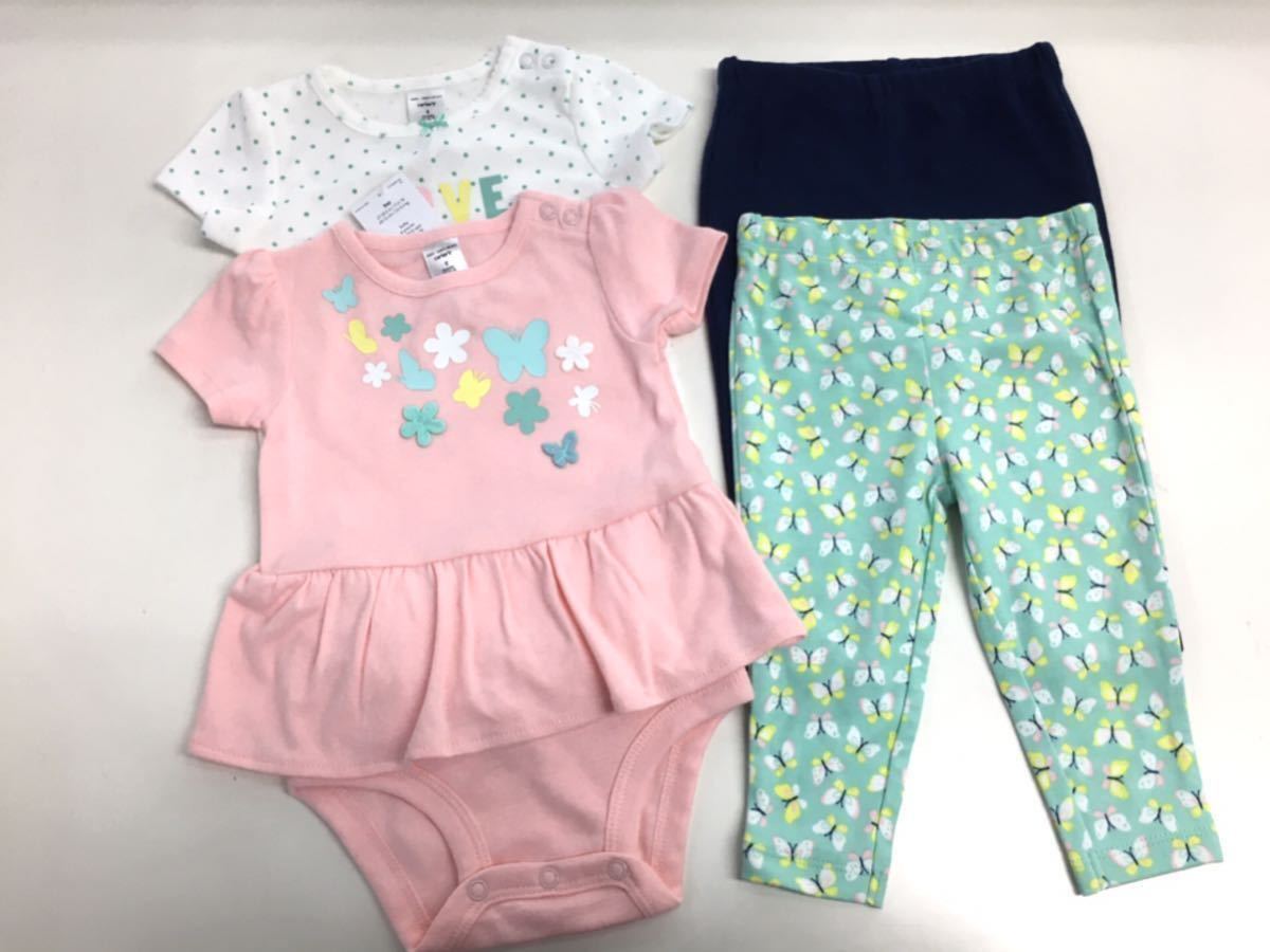  новый товар #Carter\'s Carter's девочка детский комбинезон брюки 4 позиций комплект 24M 2 лет * бабочка .