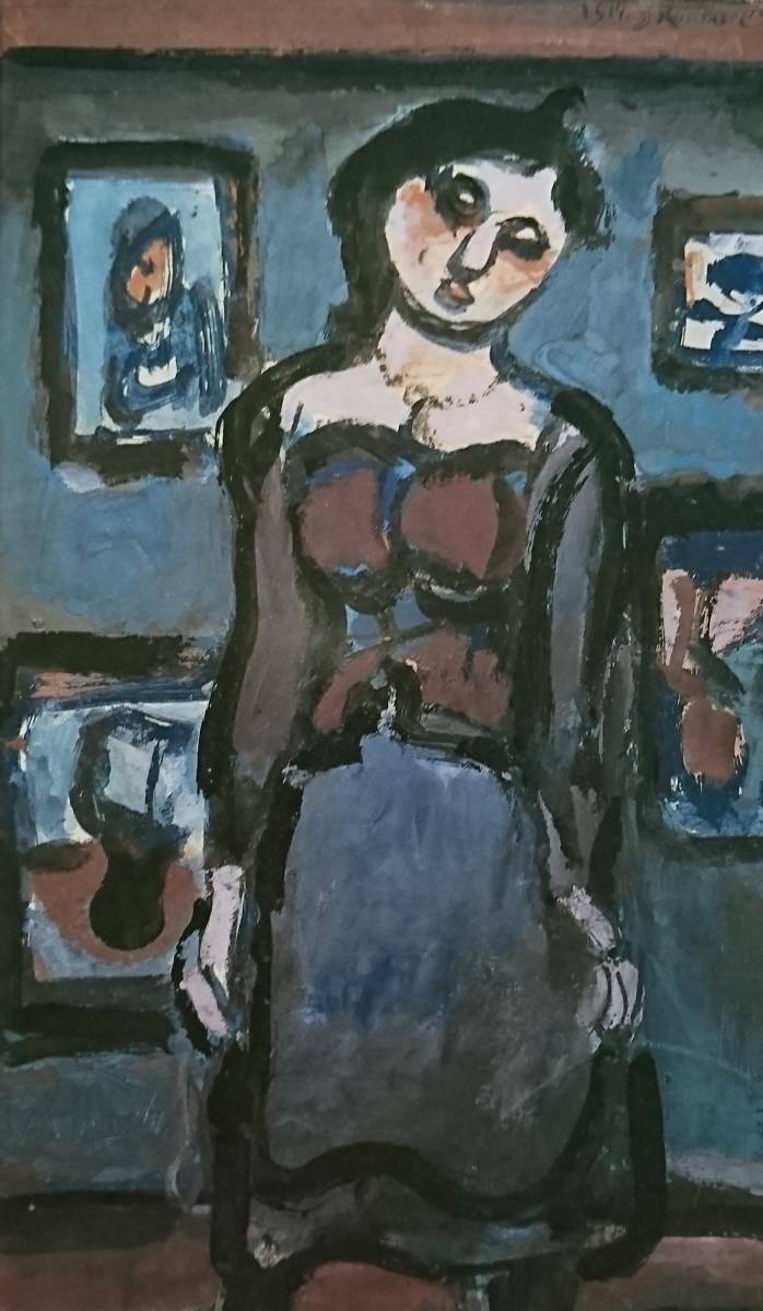 Yahoo!オークション - ジョルジュ・ルオー「佇む女」 、希少・画集画