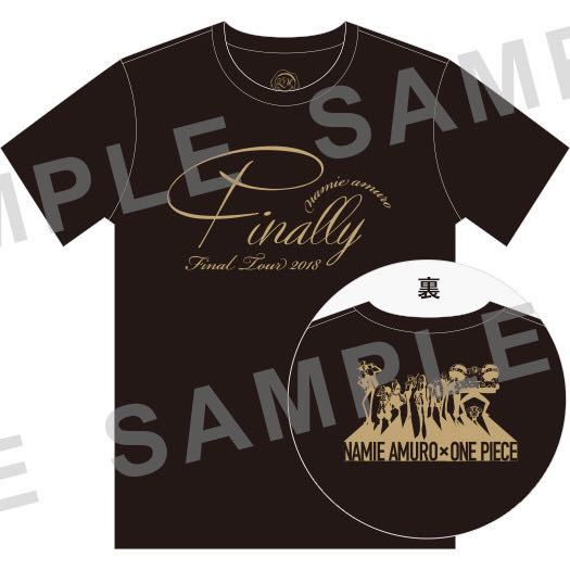 ②値下 新品 未開封 安室奈美恵 ワンピース コラボ Tシャツ finally ツアー グッズ コンサート ライブ XL ブラック namie amuro×ONE PIECE_画像3