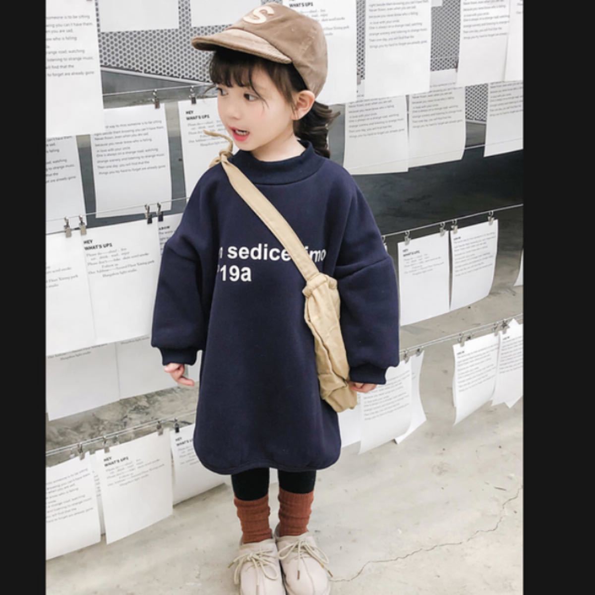 Paypayフリマ 韓国子供服 スウェットワンピース トレーナー 裏起毛 1cm ワンピ Paypayフリマ 韓国子供服 スウェットワンピース トレーナー 裏起毛 1cm ワンピ