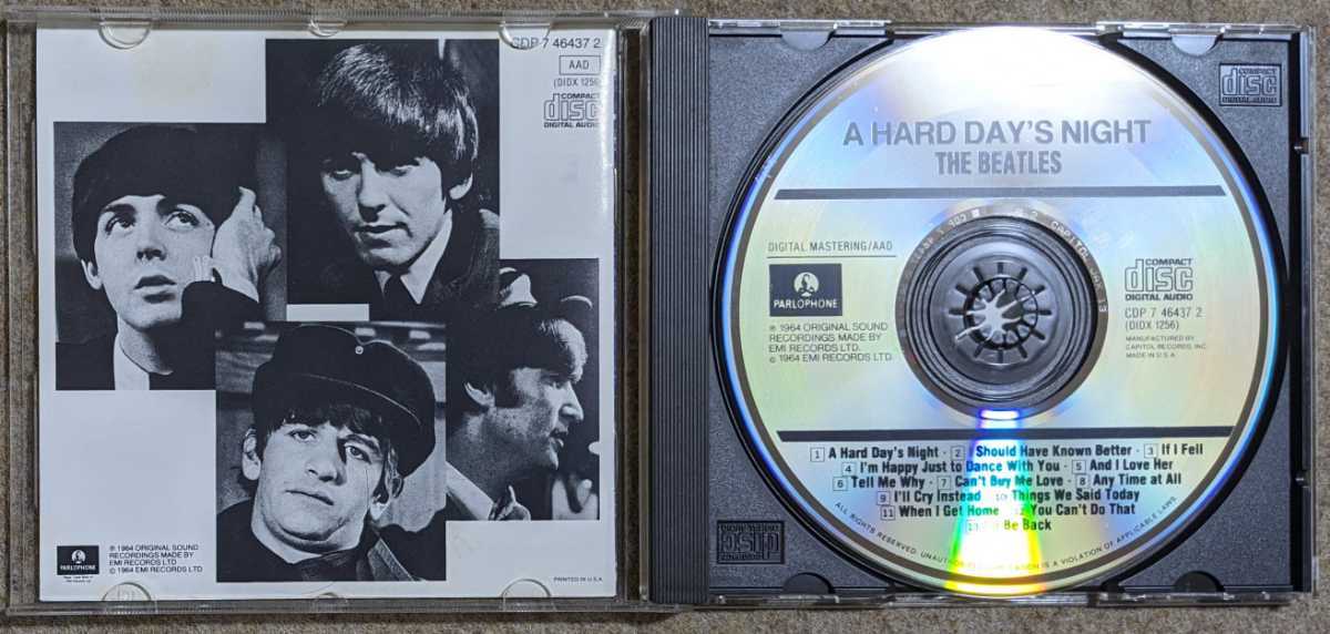 The Beatles:A Hard Days Night★米AAD CD_画像3