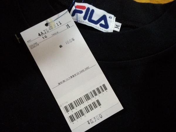 FILA/フィラ ロングスリーブTシャツ ロンT SIZE:M 黒 送料360円～_画像5
