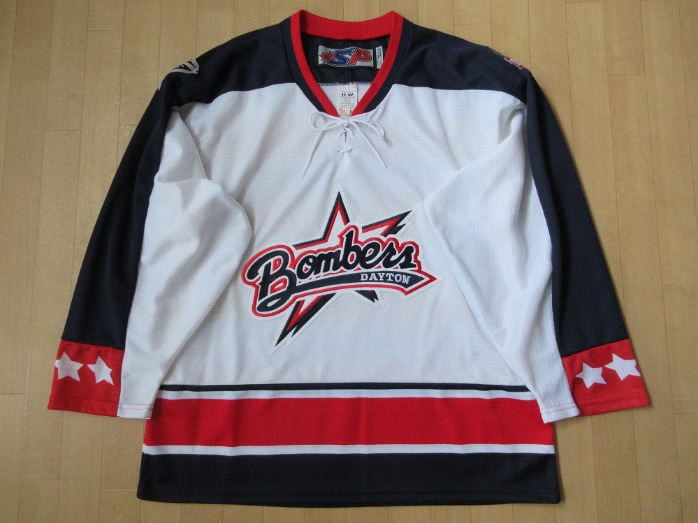 カナダ製 Dayton Bombers SP Apparel 西脇雅仁 サイン ホッケー シャツ M デイトン ボンバーズ ECHL ジャージ ユニフォーム アイス NHL CHL