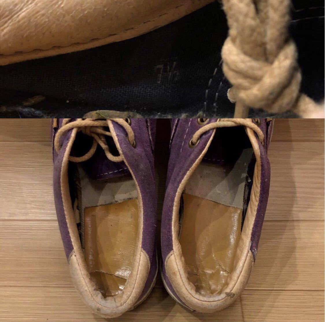 5-1/2】80'S Vintage ヴィンテージ オリジナル バンズ VANS 革 5-1/2】80'S Vintage ヴィンテージ オリジナル バンズ VANS 革
