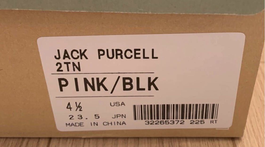 23.5cm コンバース Converse Jack Purcell 2TN 2-Tone Pink Black ジャックパーセル ツートン ピンク ブラック チェック チェッカー 0201_画像9