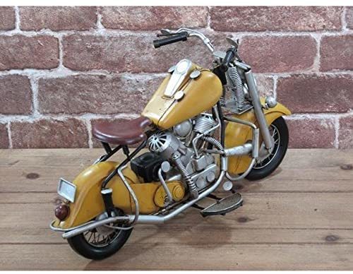 東洋石創 ブリキの置物 (motorcycle yellow) 27104 バイク_画像3