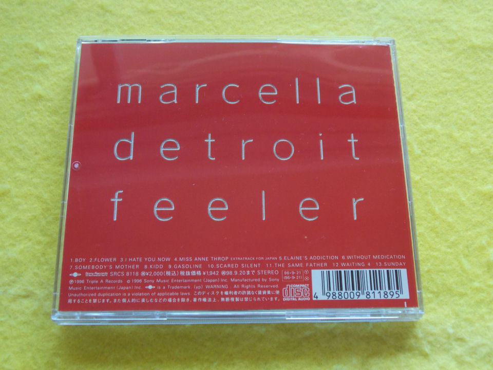 CD／marcella detroit／feeler／マルセラ・デトロイト／フィーラー_画像3
