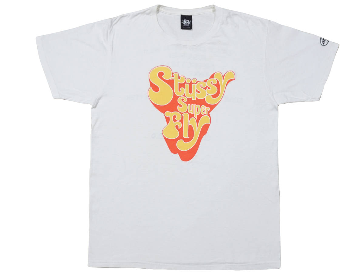 激レア! 00's STUSSY x CURTOM RECORDS by CURTIS MAYFIELD 『SUPER FLY SOUNDTRACK』 Tシャツ ステューシー 映画