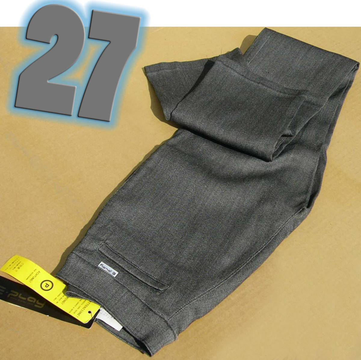  prompt decision *e-PLAY* color is .... superfine stretch pt* gray 27* new goods *ITALY