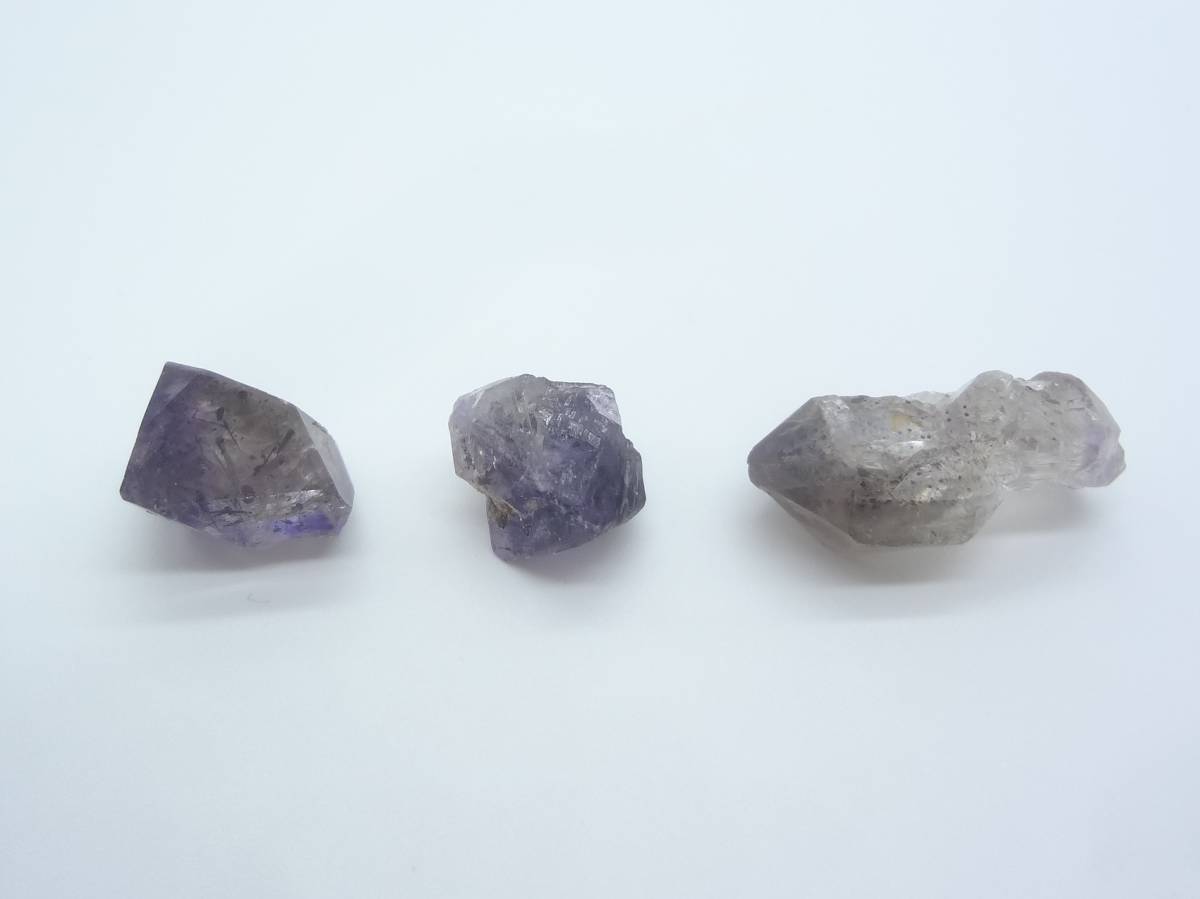 3個セット　ヘマタイト　アメジスト　水晶 クォーツ 原石 結晶　ブラジル産　単結晶_画像4