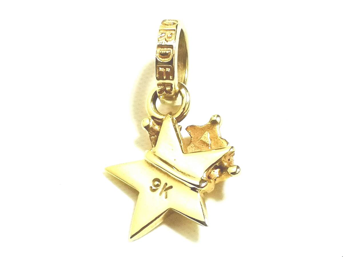 ☆豪華本物 正規品 ロイヤルオーダー K9 Gold Tiny Solid Star Crown w/ CZ タイニー ソリッド スター ペンダントトップ シルバー925☆_画像は実物を撮影しております。