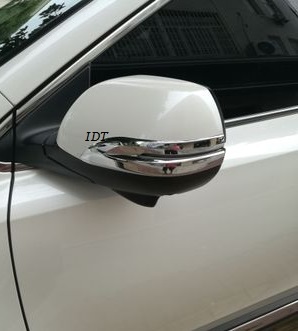 新型 CR-V 専用設計 ドアミラーガーニッシュ ドアミラーカバー 鏡面 メッキ ベゼル トリム モール ガーニッシュ プロテクター サイドミラー_画像2