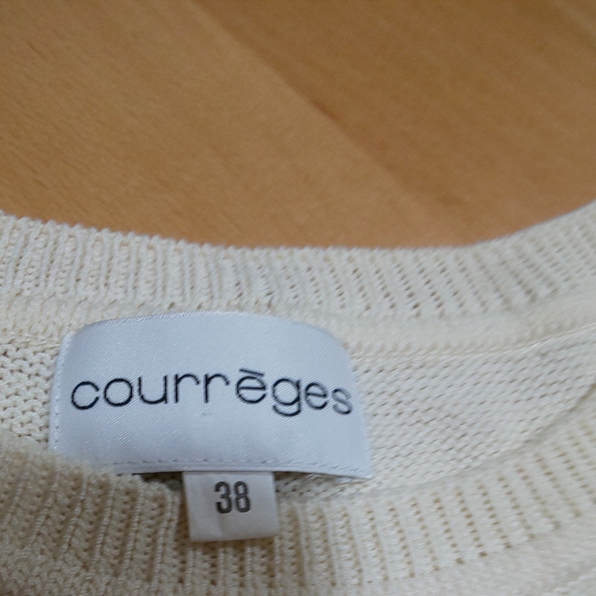 courreges 個性的な裾   ニットチュニック