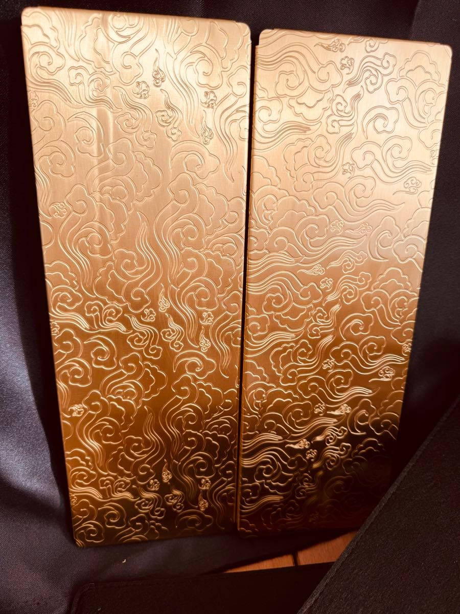 激レア！真鍮製 ハーフユニット天板2枚組 IGT規格 雲柄検:peak 激レア 真鍮製 ハーフユニット天板2枚組 IGT規格 雲柄検