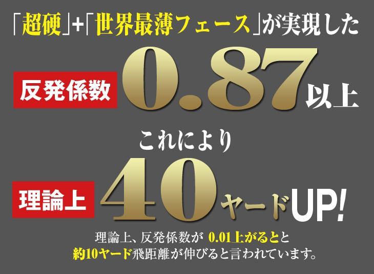 【左 超高反発】ステルス SIM2 パラダイム ローグ g430 より飛ぶ 404Y高反発 ワークス ゴルフ マキシマックス ブラックプレミア ドライバー_画像6