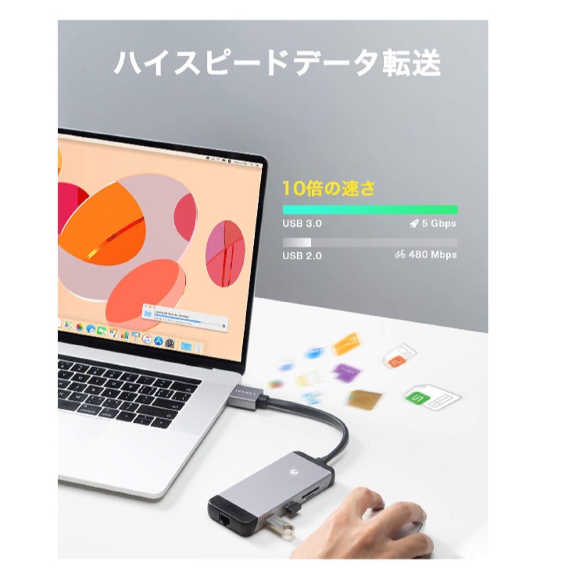 MacBook専用　USB Type C ハブ