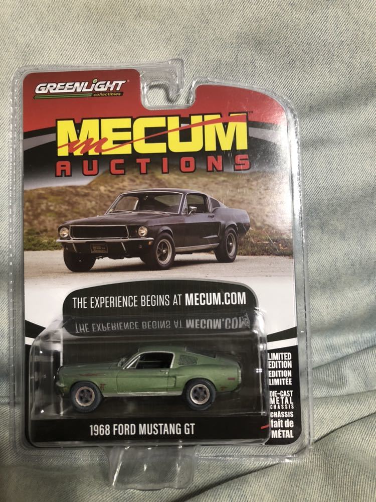 送料込 GREENLIGHT MECUM AUCTIONS 1968 FORD MUSTANG GT グリーンライト フォード マスタング ファストバック ホットウィール hotwheels_画像1