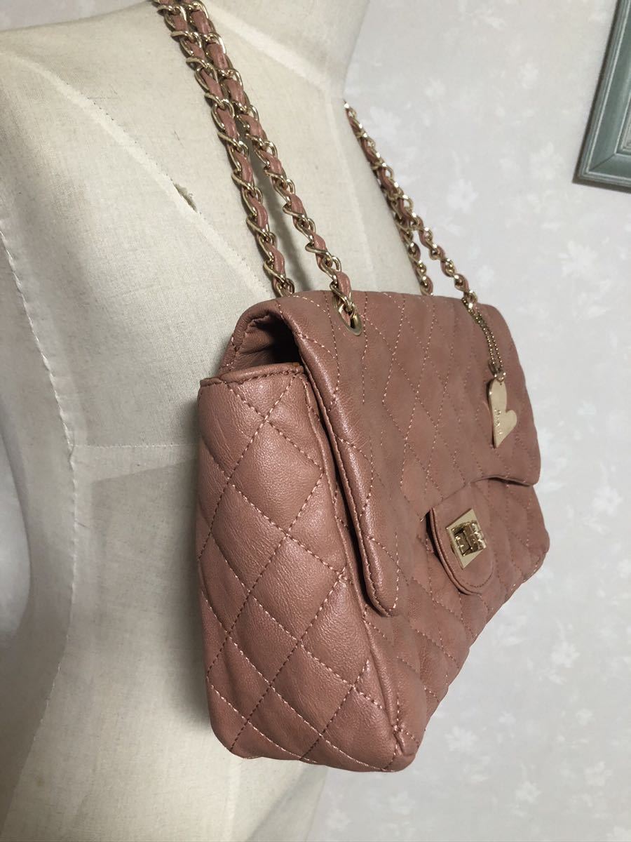  wing salmon pink shoulder bag 2way w8