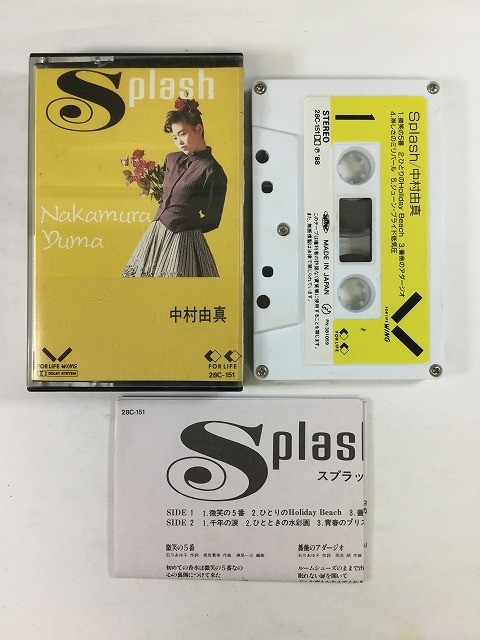 Y590 中村由真 Splash カセットテープ 28C-151_画像8