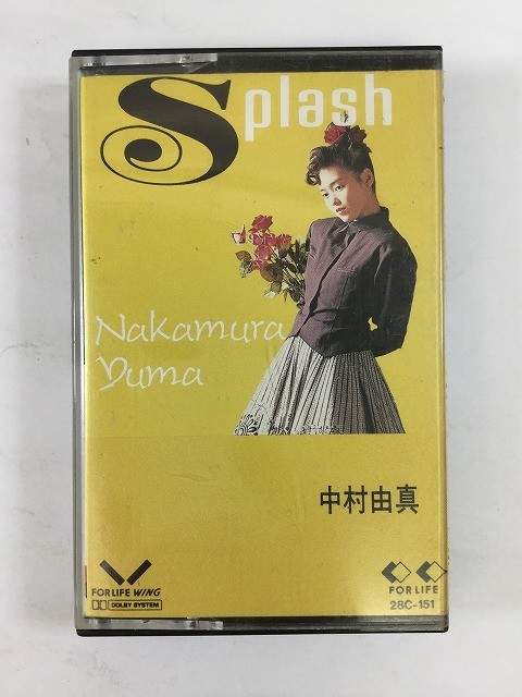 Y590 中村由真 Splash カセットテープ 28C-151_画像1