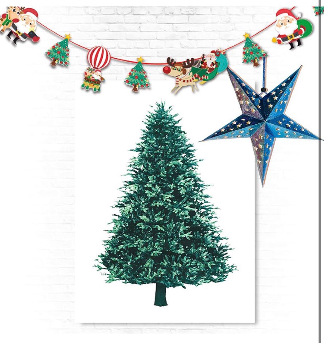 Paypayフリマ クリスマスツリー 壁紙 3点セット