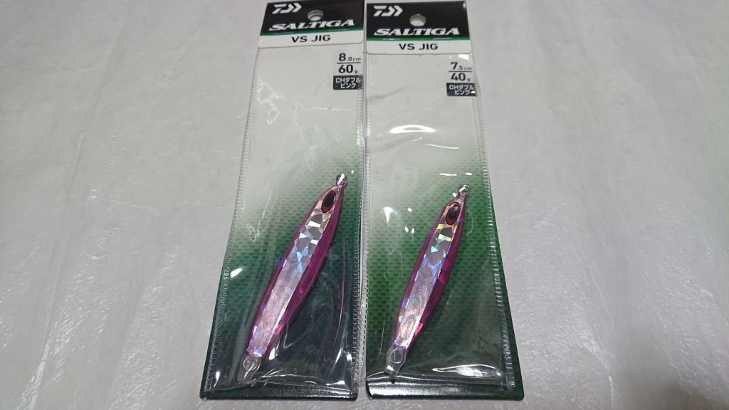 ダイワ ソルティガ VS JIG 60g 40g 2個セット ピンク ピンク SLJ 新品 VSジグ 2本 ジギング DAIWA 青物 根魚 マダイ 鯛 タチウオ スロー_画像1