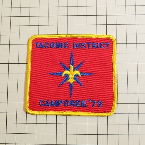 BG143 70s ビンテージ ワッペン パッチ ロゴ エンブレム TACONIC DISTRICT CAMPOREE ボーイスカウト アメリカ BSA_画像3