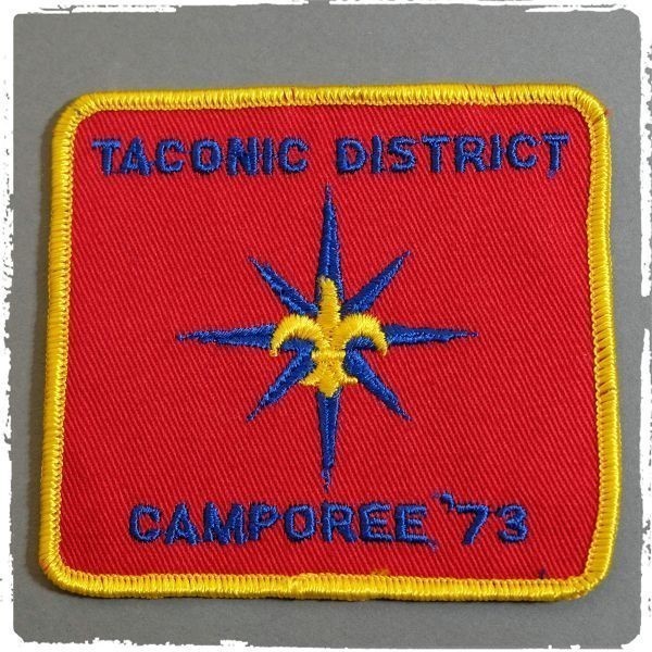 BG143 70s ビンテージ ワッペン パッチ ロゴ エンブレム TACONIC DISTRICT CAMPOREE ボーイスカウト アメリカ BSA_画像1