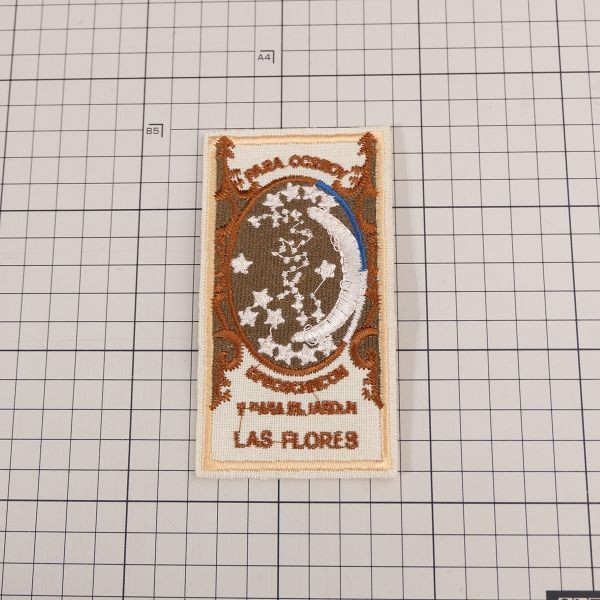 ZC132 LAS FLORES ワッペン パッチ ロゴ エンブレム 輸入雑貨_画像3