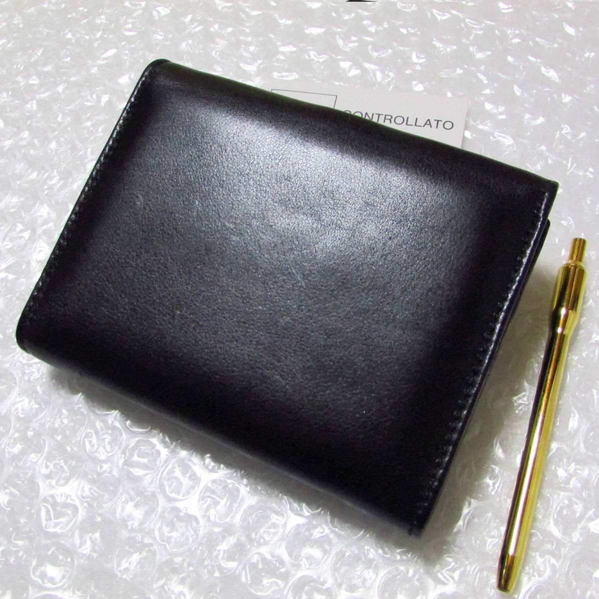 未使用 グッチ 手帳 手帳カバー ビット金具 本革 黒