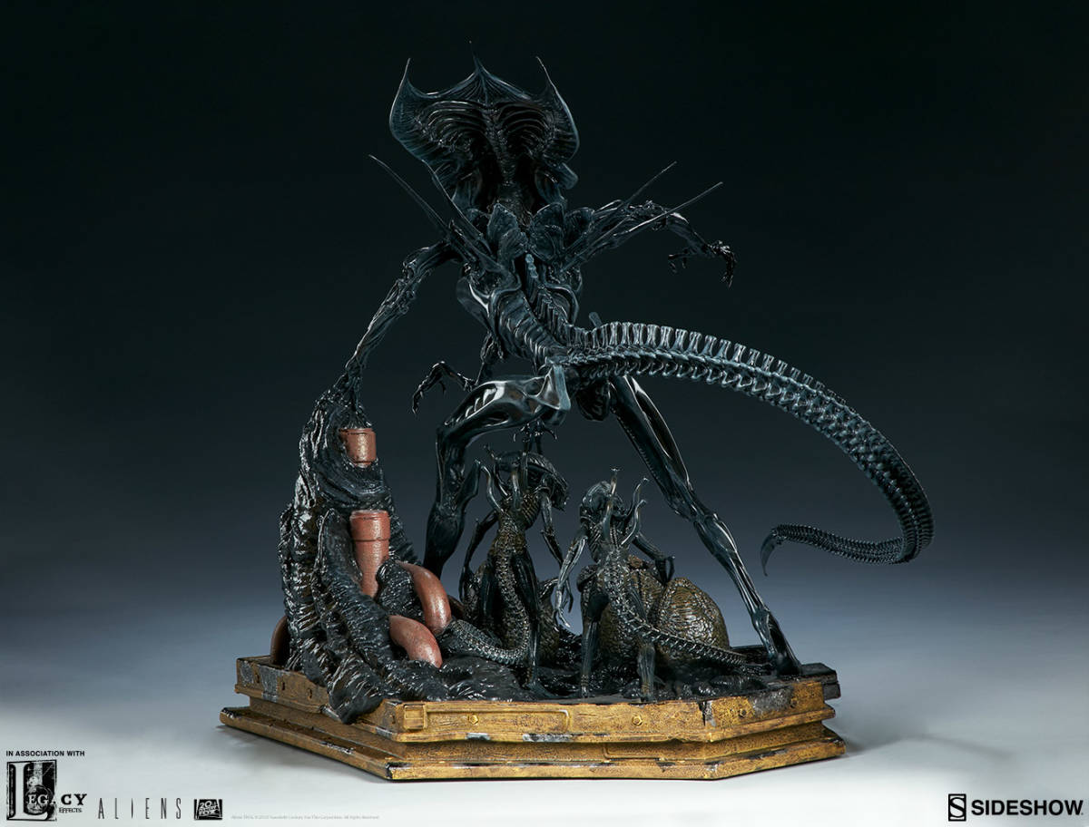 [ toy model ]SIDESHOW ALIEN QUEEN MAQUETTE&ALIEN WARRIORS side show Alien Queen * height 48cm limitation version I15