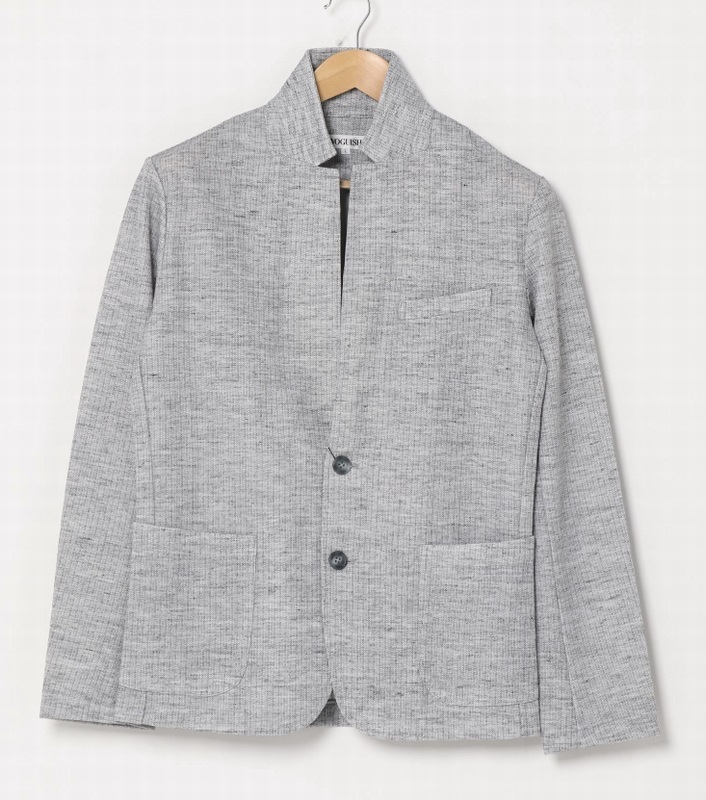  new goods RUPERT/ Rupert vo-gishu flax . double face cut and sewn jacket light gray men's M/ shoulder width 41.5cm tax included regular price 14,080 jpy 