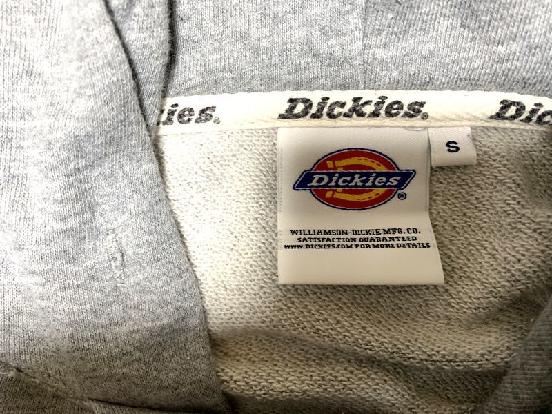 NO.202　ディッキーズ/Dickies　スウェットパーカー　トップス　Ｓサイズ　グレー　中古品_画像7