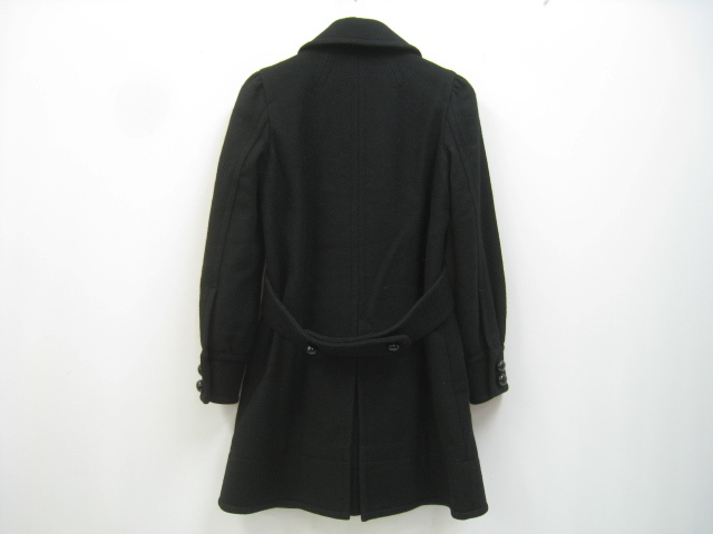 MARC JACOBS Mark Jacobs double circle button wool coat femi person black black size 4