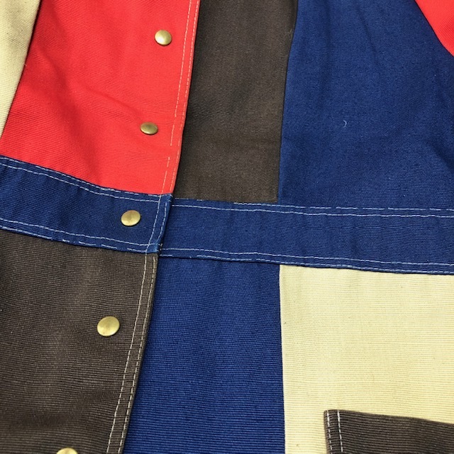 米買付 60~70's マルチカラー 切り替え アトリエコート ワークコート