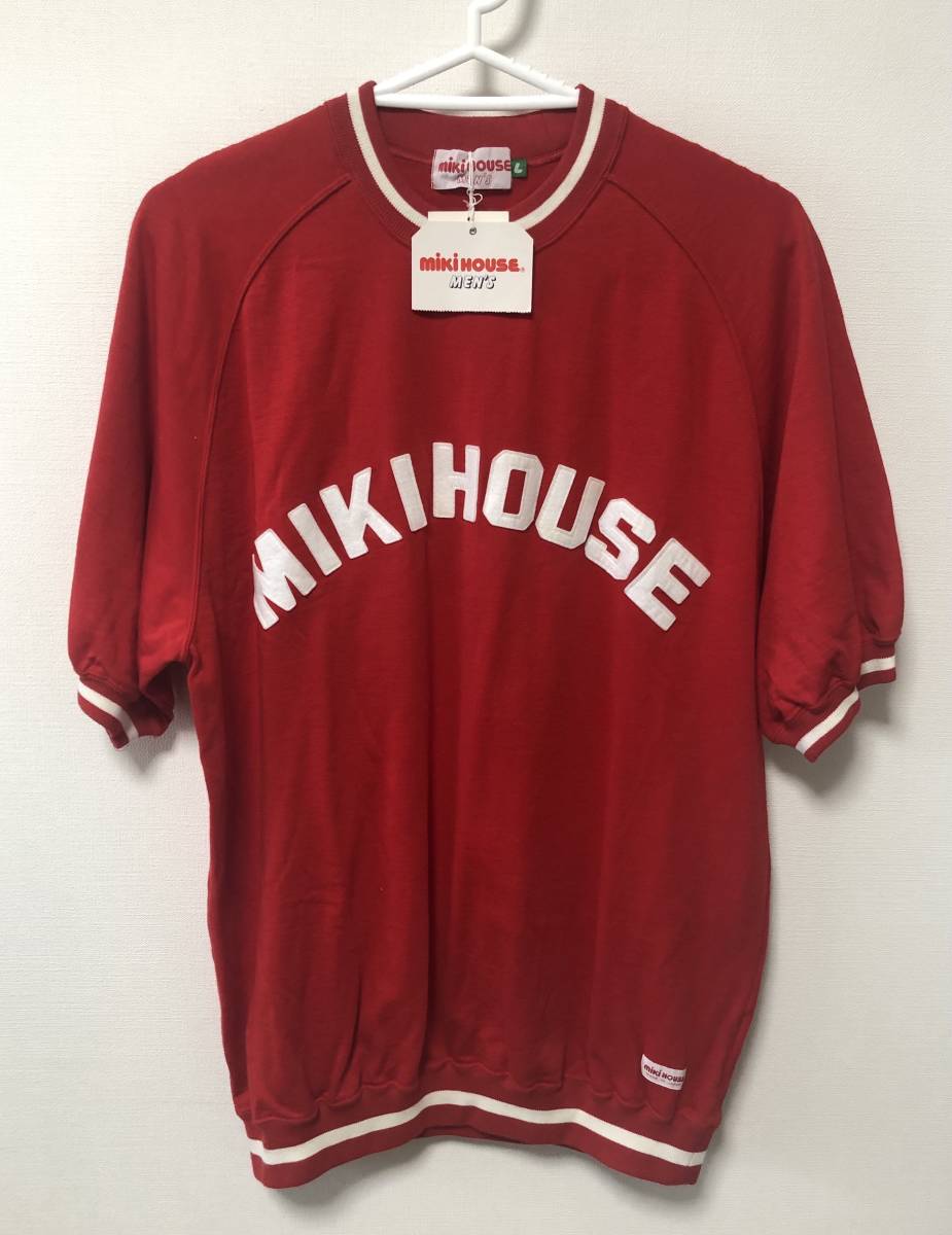 未使用品 miki HOUSE MEN'S ミキハウス メンズ ビックロゴ Tシャツ サイズL_画像1