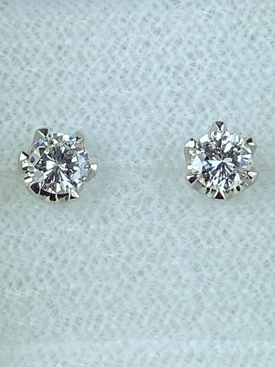 ☆新品/極美 ダイヤモンドピアス【0.172ct/G/VS-2/F+0.160ct/H/VS-2/F