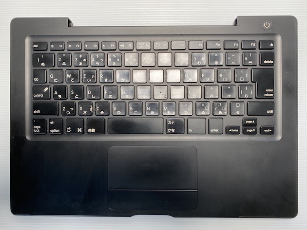 Apple MacBook A1181 Late2006 13インチ用 JISキーボード+ボトムケース+L字金具（黒） [G180]_画像1