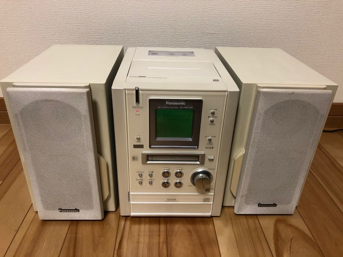 CD MD コンポ　パナソニック SA-PM37MD