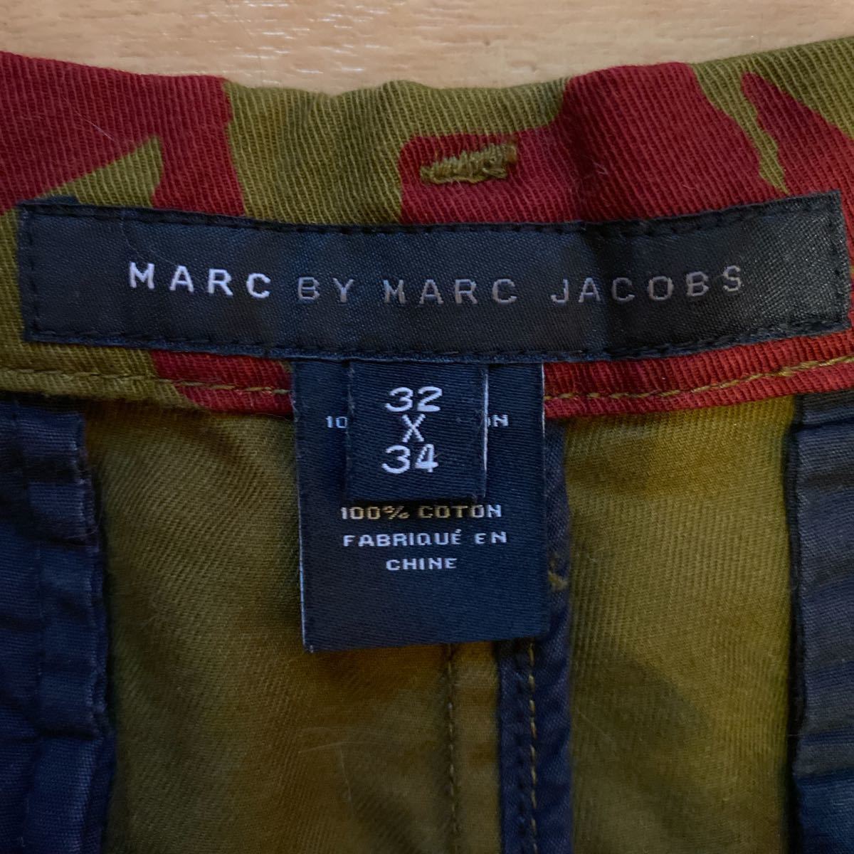 MARC JACOBS Mark Jacobs камуфляж камуфляж брюки зеленый 32
