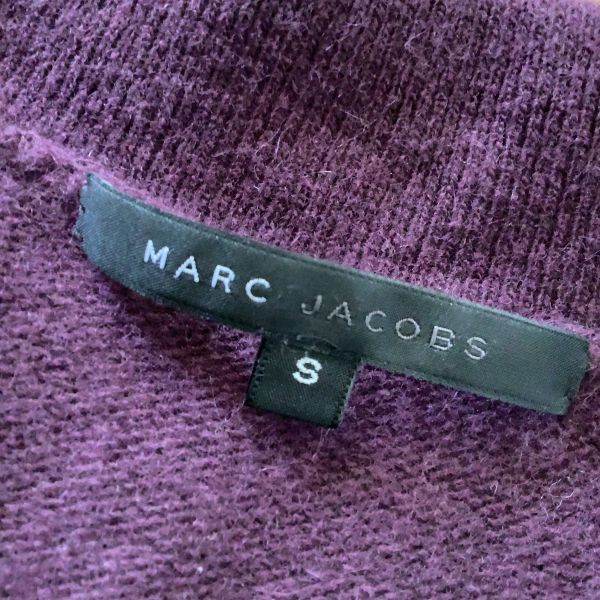【 гладкий  ...】MARC JACBS ... ...  кнопка  дизайн  вязаный    женский  S размер   22 год ... цвет   фиолетовый 
