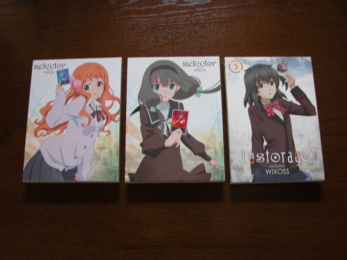 ◆【BD ＋ DVD 計3セット】 Selector spread WIXOSS BOX 1 & 2 / Lostorage conflated WIXOSS 3 / ウィクロス / DVDはCD付属 / 美品！◆_WIXOSS 3 sets