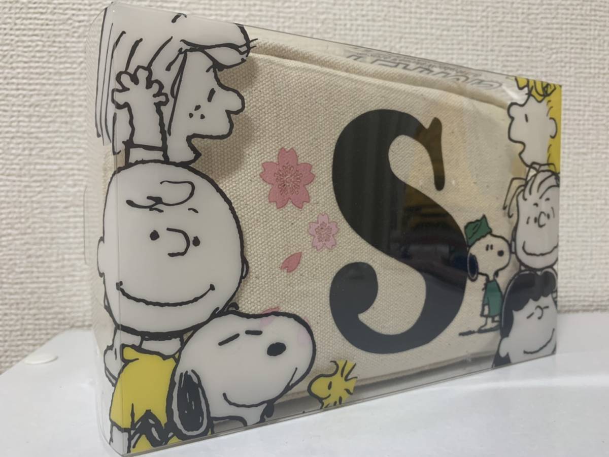  rare unopened goods SNOOPY Snoopy initial pouch clear case attaching goods make-up pouch cosme pouch present Charlie Brown 