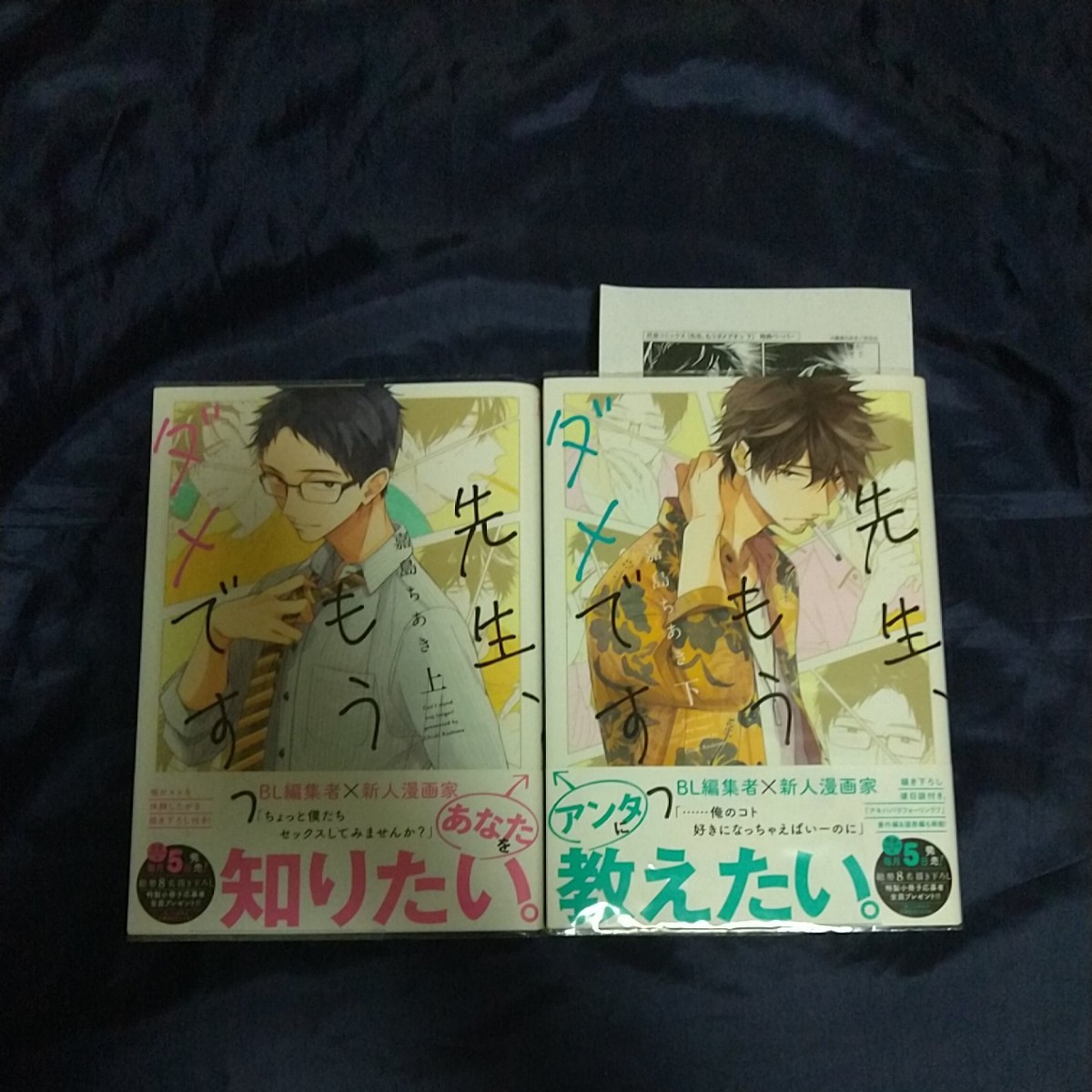 Paypayフリマ 先生 もうダメですっ 上下2冊セット 嘉島ちあき Paypayフリマ 先生 もうダメですっ 上下2冊セット 嘉島ちあき