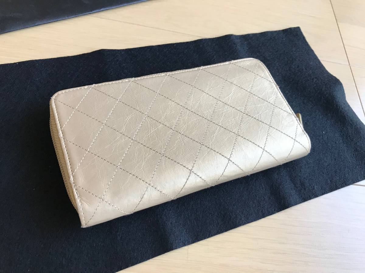 国内ブティック購入 シャネル マトラッセ シャンパンゴールド ココ