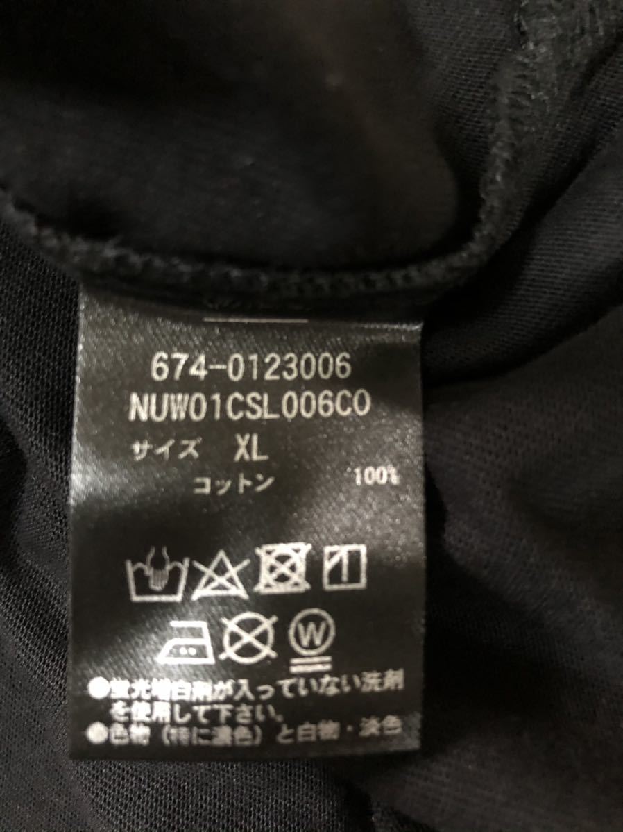 nano・univers ナノ・ユニバース 　ビッグシルエット　半袖　ポロシャツ　ビッグサイズ　黒
