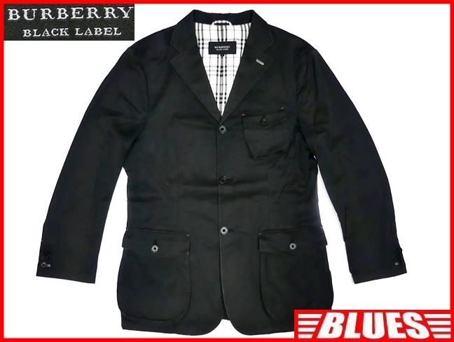 即決☆BURBERRY BLACK LABEL☆メンズL 廃版 テーラードジャケット