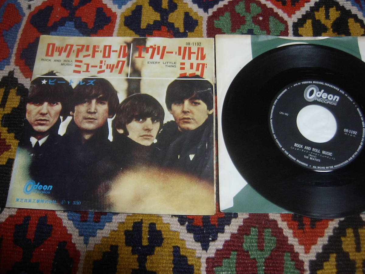 60's ビートルズ BEATLES (\330 Odeon盤 7inch)/ ロック・アンド・ロール・ミュージック Rock and Roll Music Odeon OR-1192 1964年録音 _画像1
